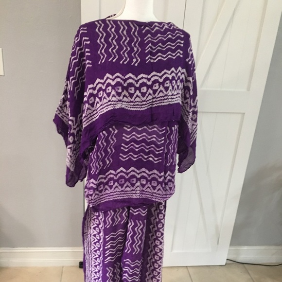 Utopia Purple lounging/casual set. Resort Size OS - Picture 1 of 6